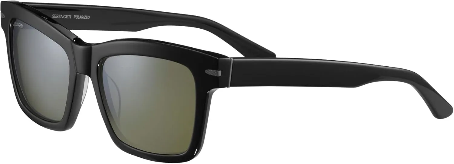 Serengeti Winona Shiny Black/Mineral Polarized 555nm One Size