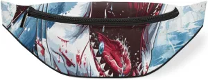 Shark Attack Crossbody Fanny Pack Waist Bag with Adjustable Strap Hip Pack for Sports Festival Workout Traveling Running Casual