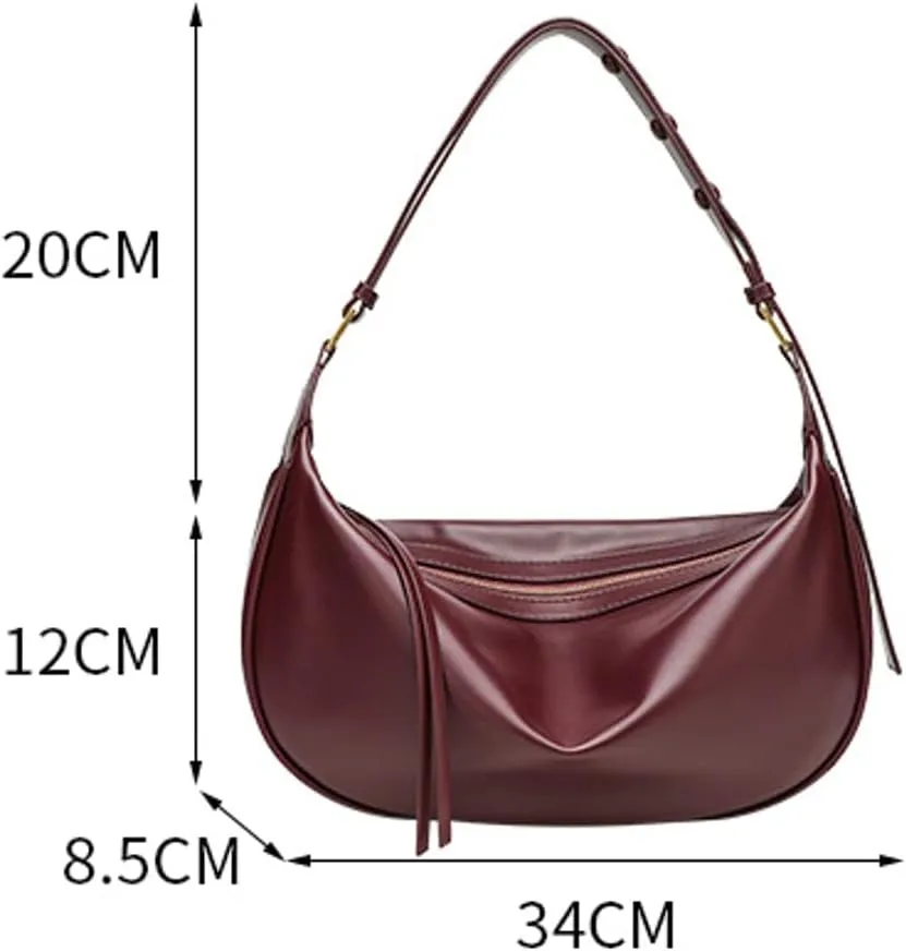 Shoulder Bag for Women Purse Slouchy Designer Vegan Leather Hobo Bag Trendy Crossbody Handbag 2025