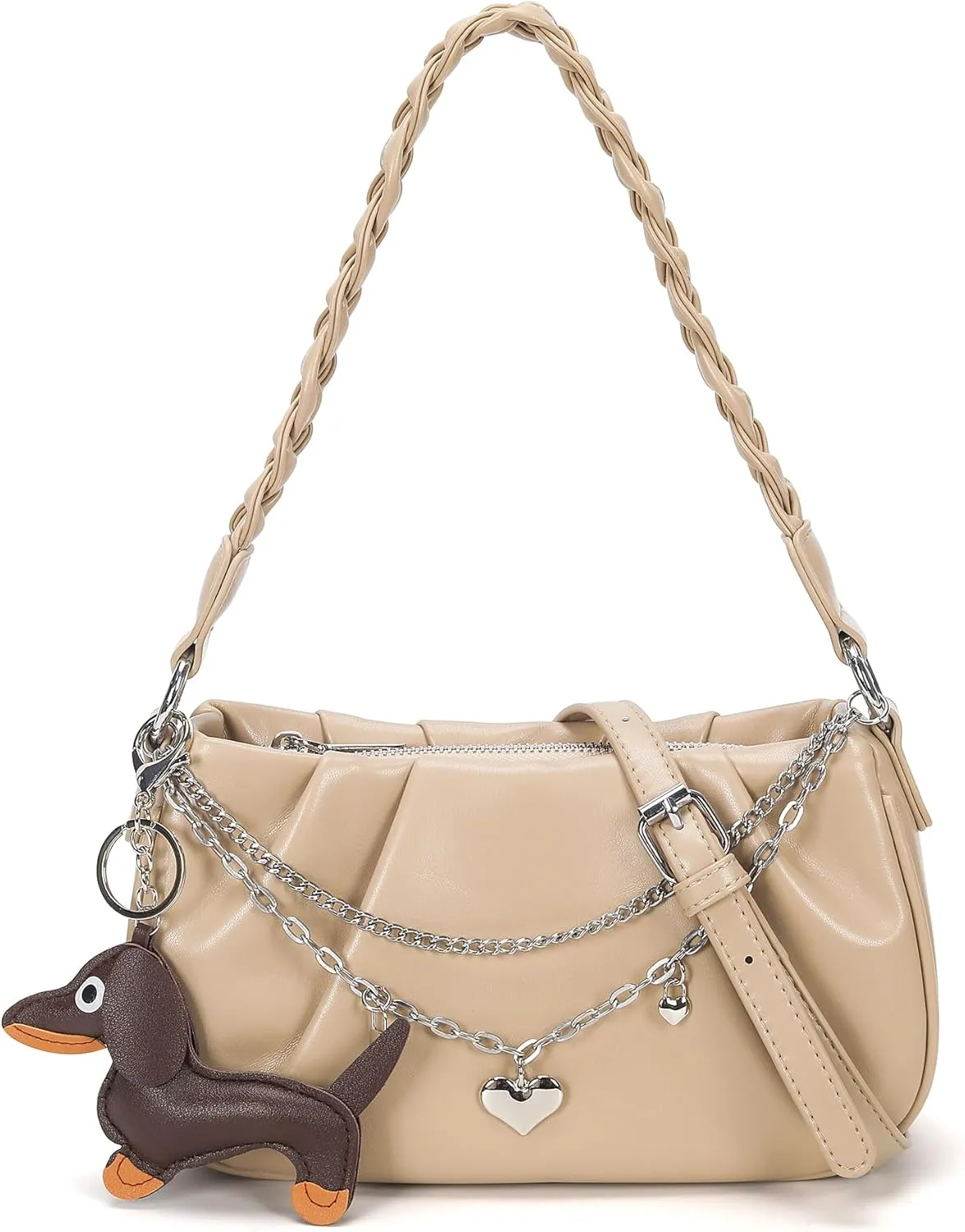 Shoulder Bag for Women Small Hobo bag Crossbody Purses Clutch Handbag Leather Satchel Bags for Women