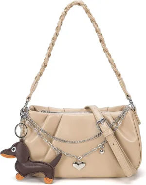 Shoulder Bag for Women Small Hobo bag Crossbody Purses Clutch Handbag Leather Satchel Bags for Women