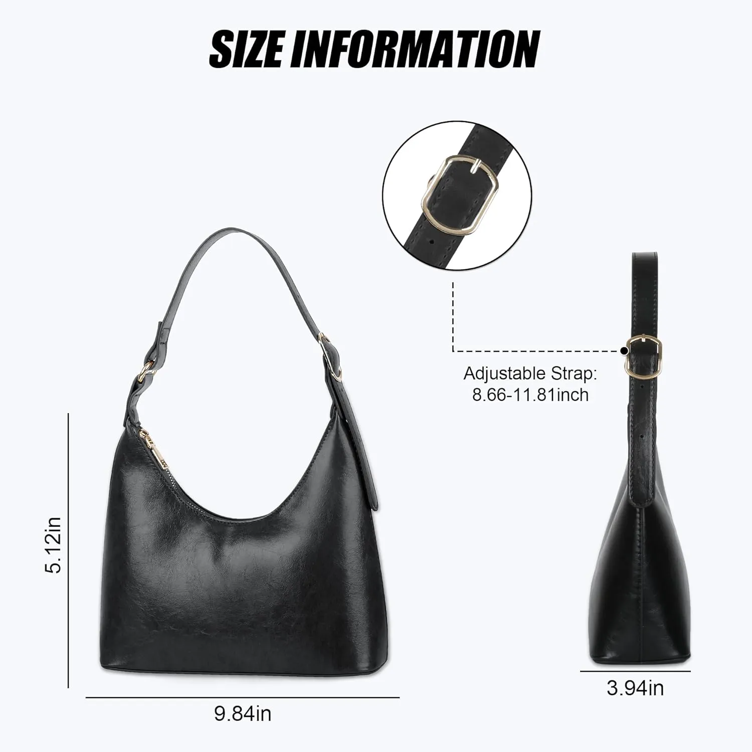Shoulder Bag for Women Small Retro Vegan Leather Handbags Trendy Purses 2025 Cute Mini Vintage Hobo Underarm Bag