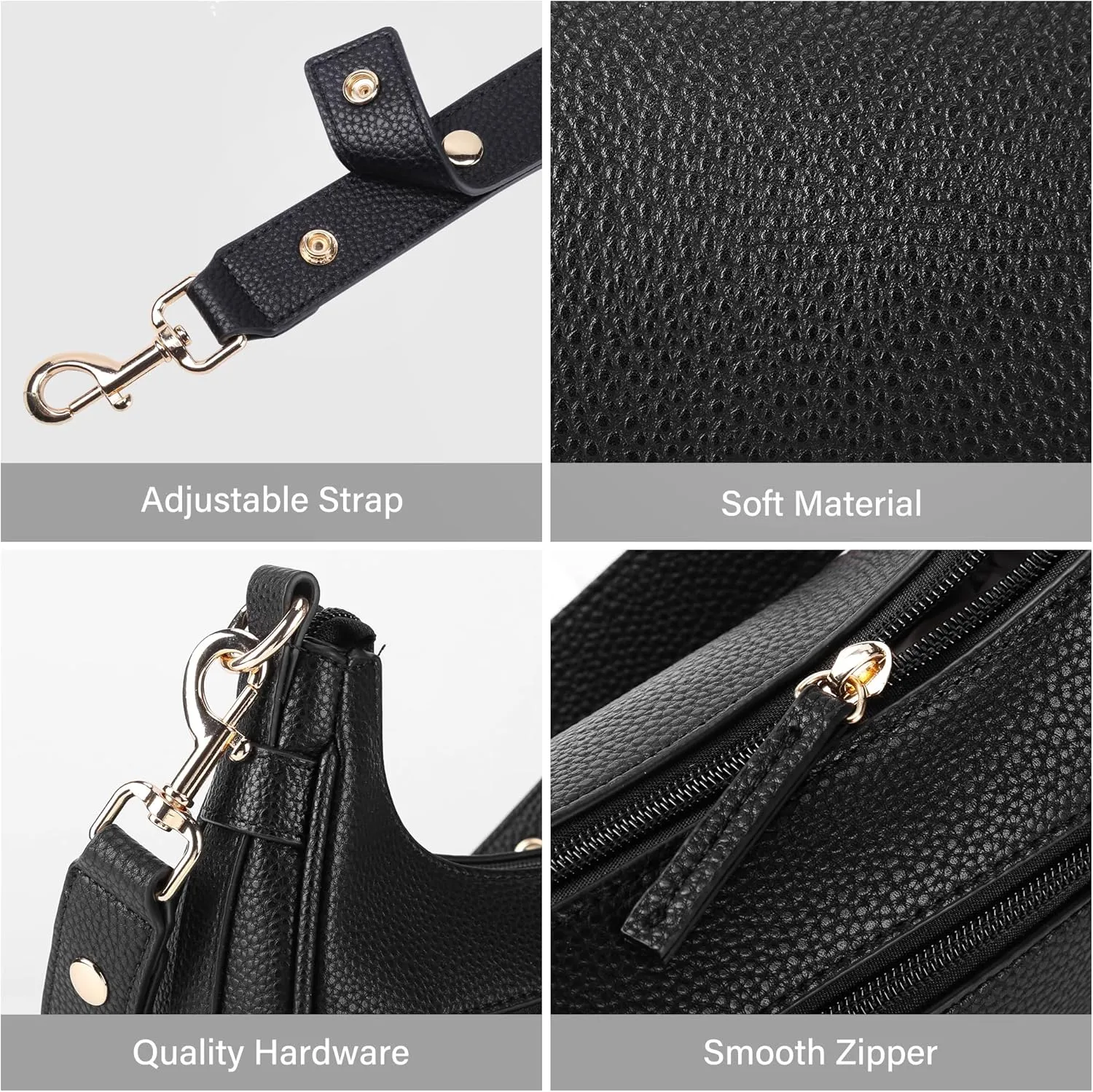 Shoulder Bags Y2k Purse for Women, Top Handle Purses Buckle Punk Hobo Clutch Crossbody Bag Trendy Leather Handbag