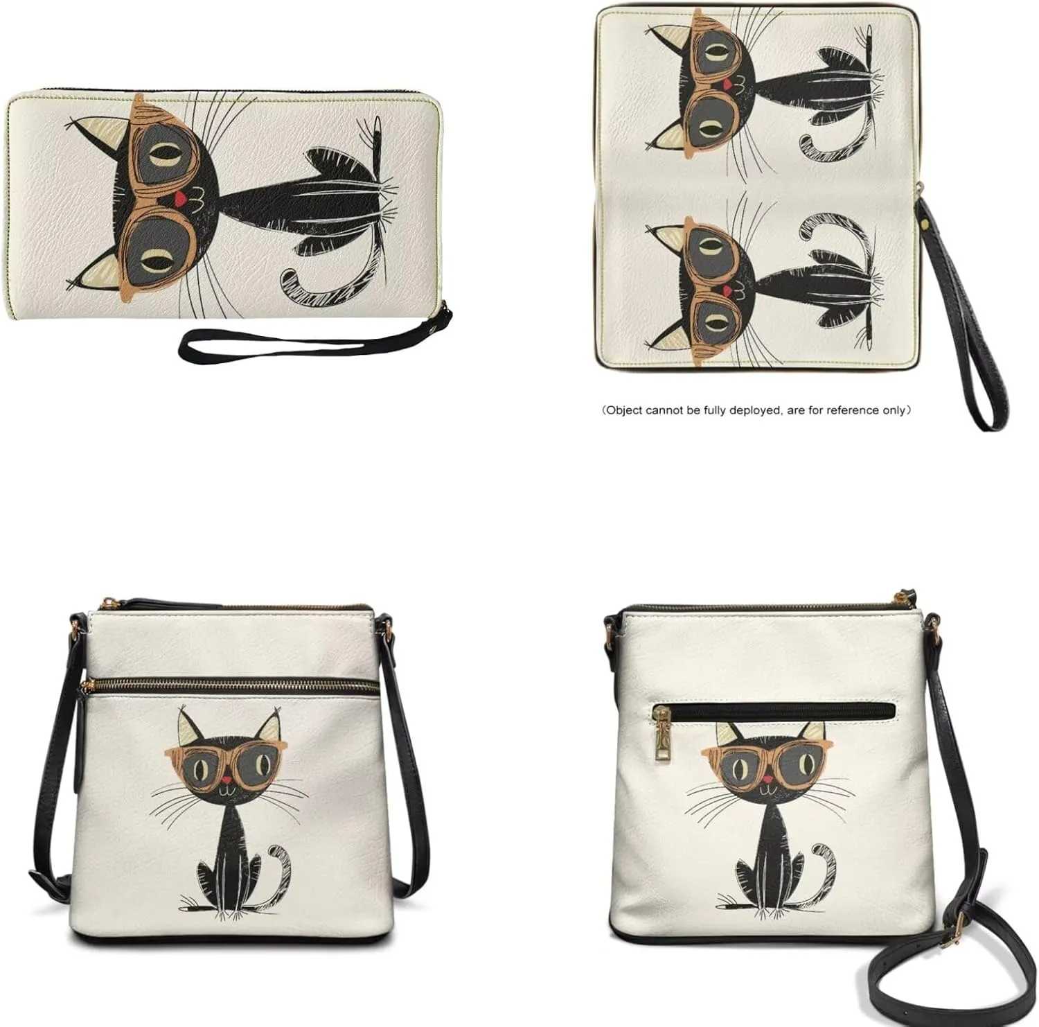 Shoulder Wallet 2Pcs, Leather Shoulder Bags with Belt Wallet Set of 2 Lightweight & Portable for Travel & Shopping
