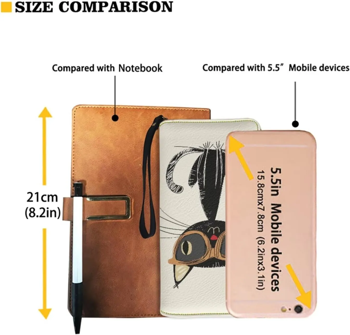 Shoulder Wallet 2Pcs, Leather Shoulder Bags with Belt Wallet Set of 2 Lightweight & Portable for Travel & Shopping