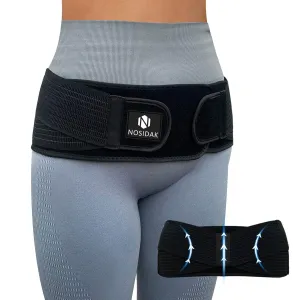 SI Belt - Sacroiliac Belt for Women and Men, SI Joint Pain Relief, Pelvis Support, Sciatic Nerve Brace, Lower Back Lumbar Hip Brace for Sciatic Pain Relief, Adjustable Pregnancy Support Band