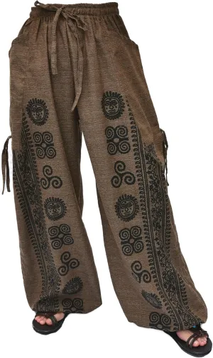 Siamrose Casual Yoga Harem Pants Men Women Baggy Lounge Trousers, 2 Pockets Adjustable Length