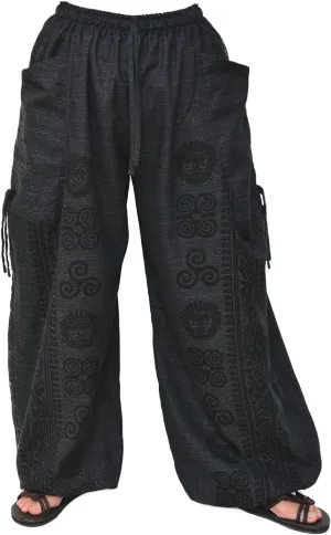 Siamrose Casual Yoga Harem Pants Men Women Baggy Lounge Trousers, 2 Pockets Adjustable Length