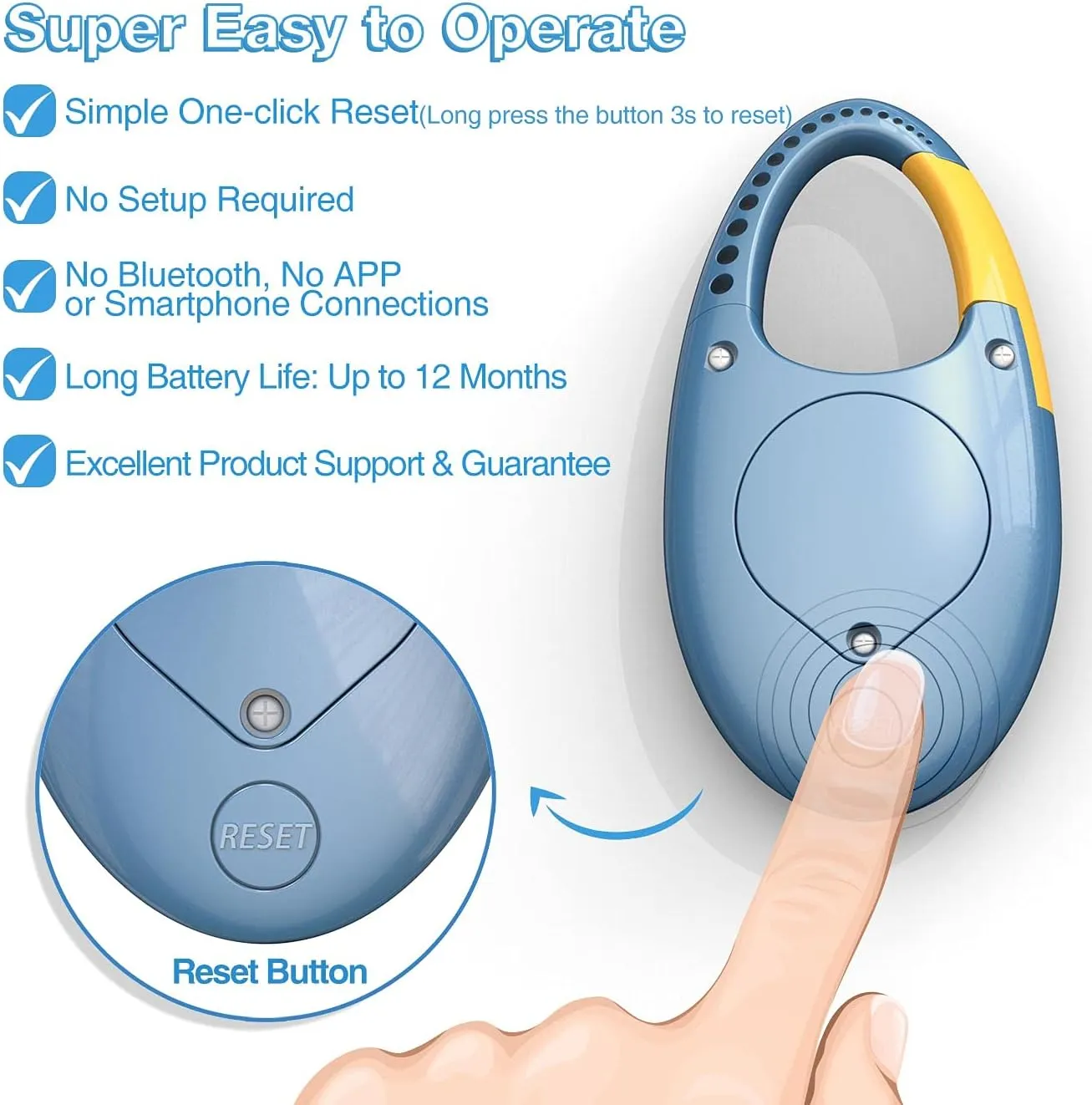 Simple 3D Step Counter, Walking Pedometer, Steps Tracker with Neck Lanyard/Carabiner for Men Women Teens Adults Seniors