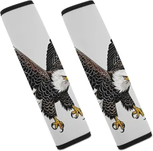 Sketch of Bald Eagle Diving Auto Seat Belt Cover 2PCS Universal Car Seat Belt Shoulder Protector Pad, Protect Your Shoulders and Neck for Car Seat Belt, Shoulder Bag, Backpack