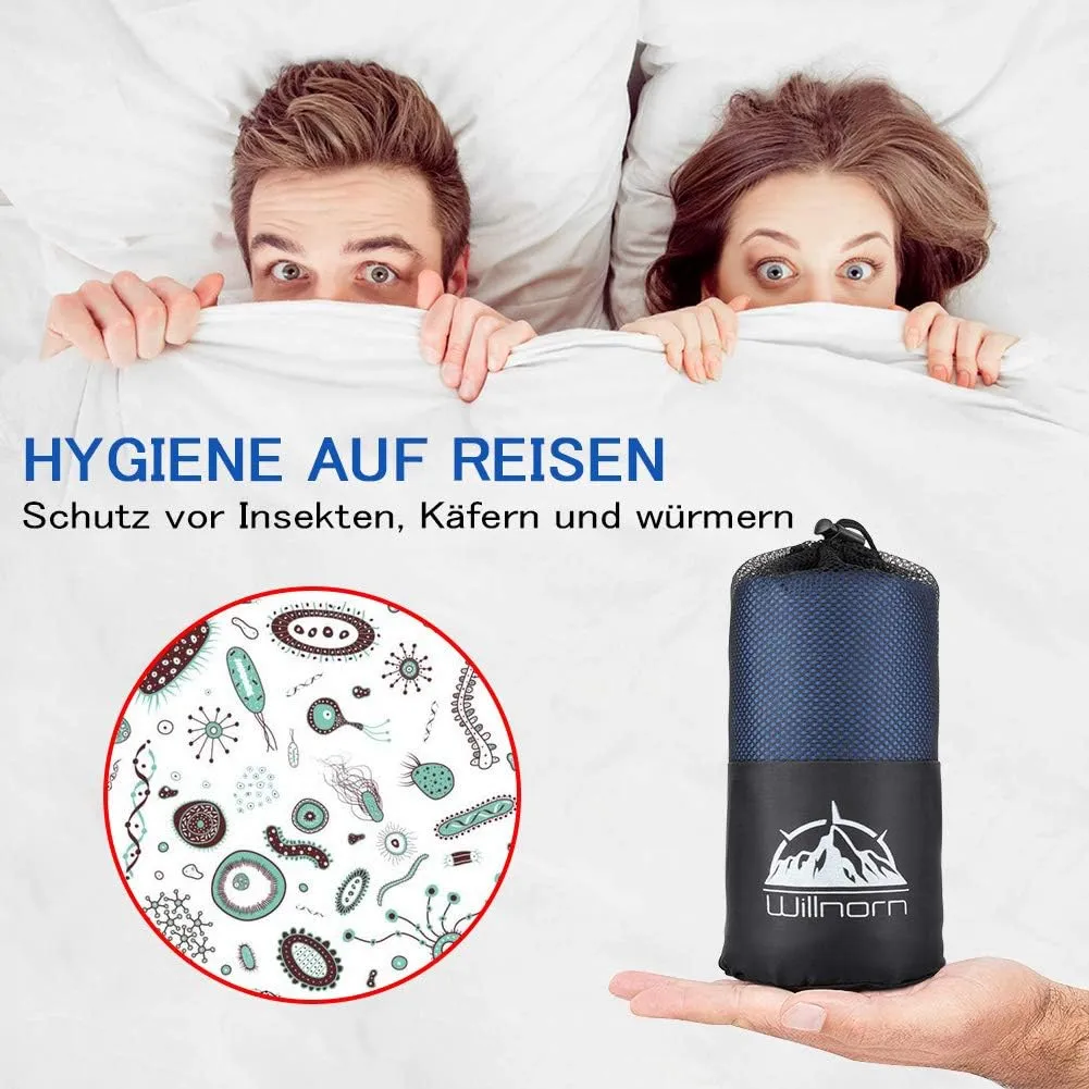 Sleeping Bag Liner,Travel Sheets & Adult Sleep Sack & Self Tan Sleep Sack for Backpacking,Hotel, Hostels, Lightweight Single Camping Sleep Pod