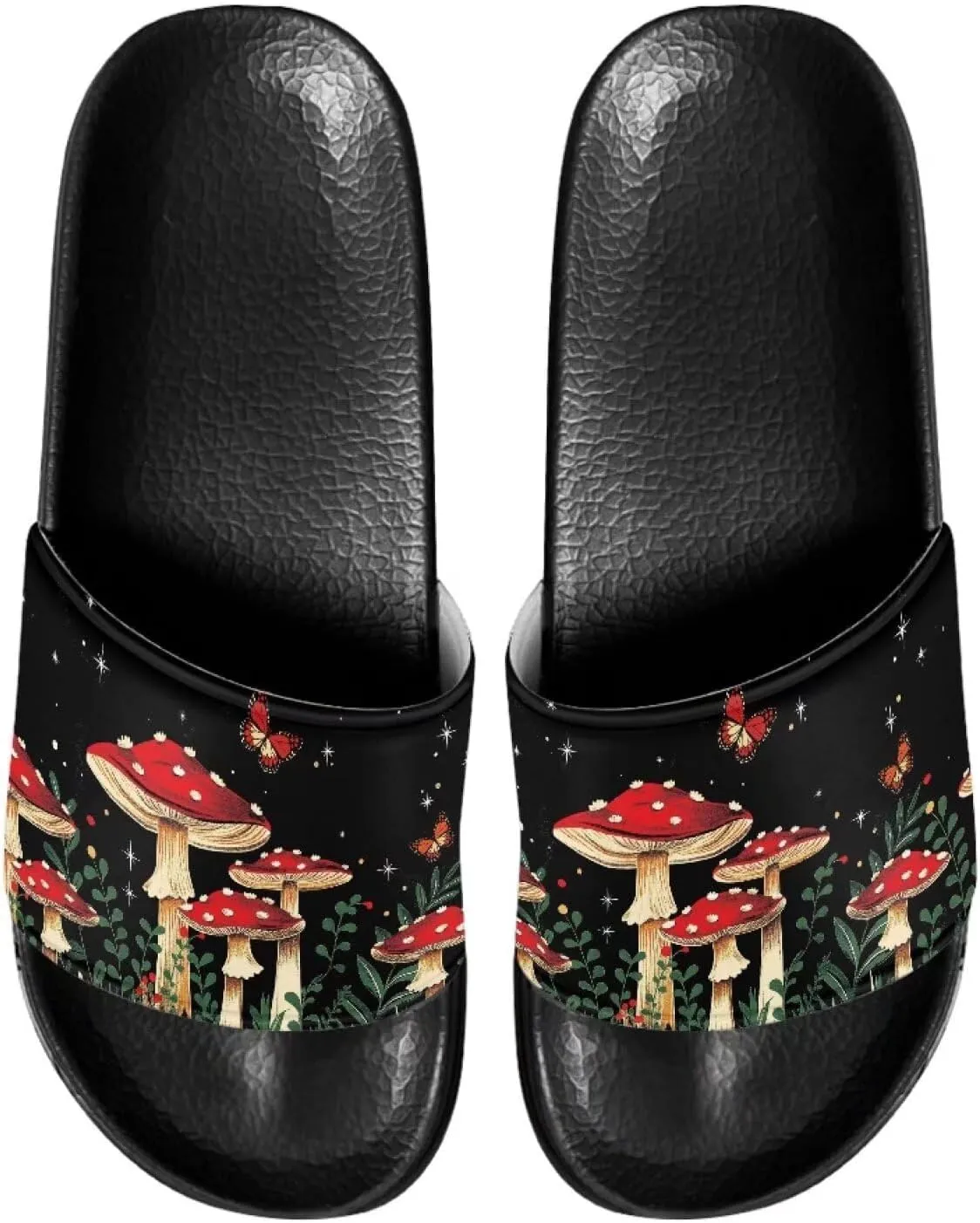 Slide Sandals for Women Non-Slip Sandals Slippers Indoor Outdoor Sole Flat Sandals Summer Slippers