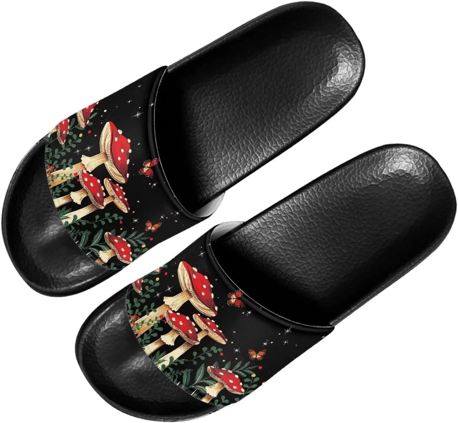 Slide Sandals for Women Non-Slip Sandals Slippers Indoor Outdoor Sole Flat Sandals Summer Slippers