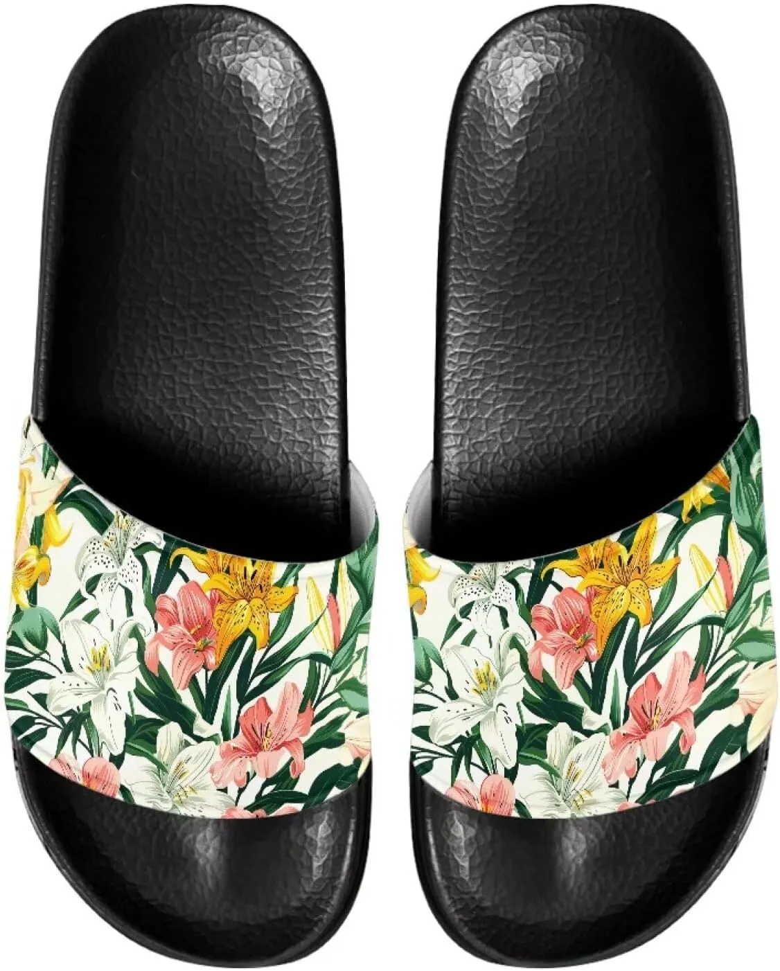 Slide Sandals for Women Soft Comfortable Non-Slip House Slippers Indoor Outdoor Slide Sandals Summer Slippers