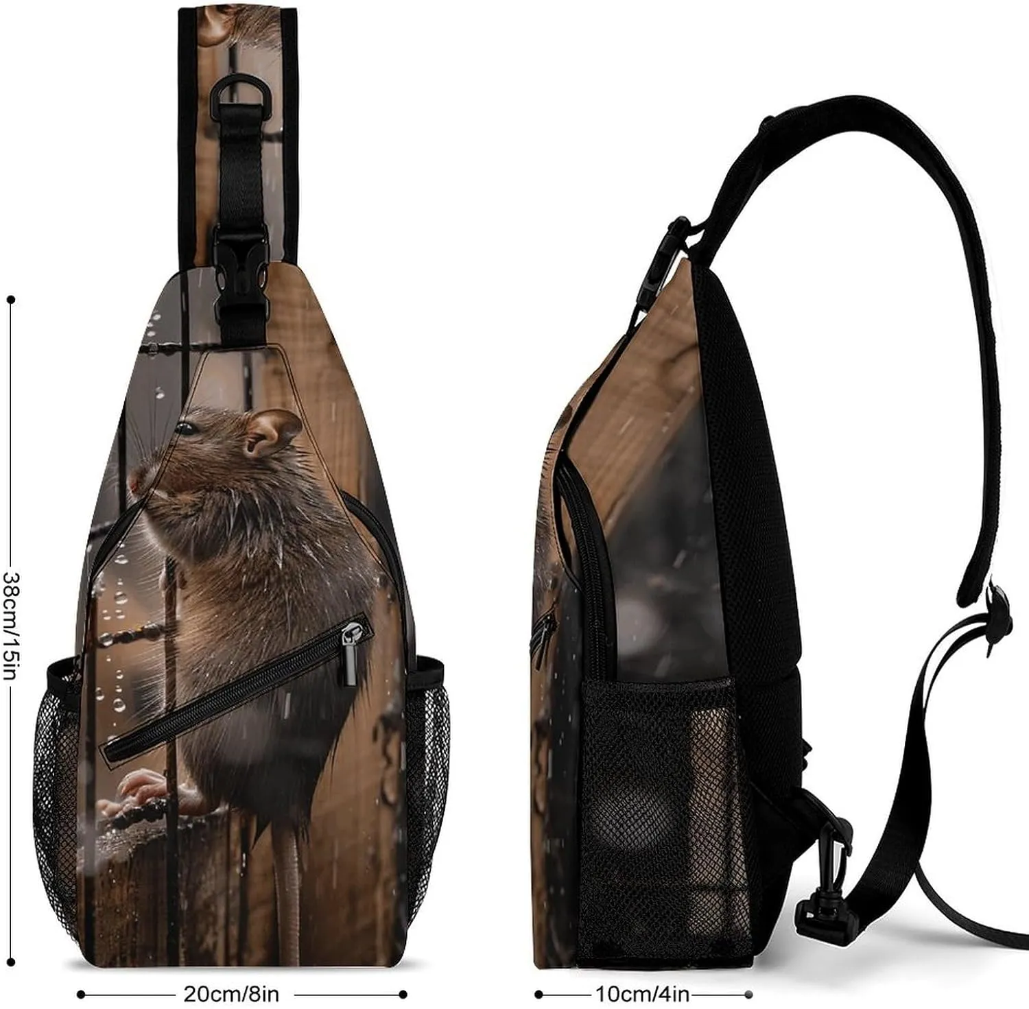 Sling Backpack Crossbody for Man Woman An Old Cross Body Adjustable Chest Bag