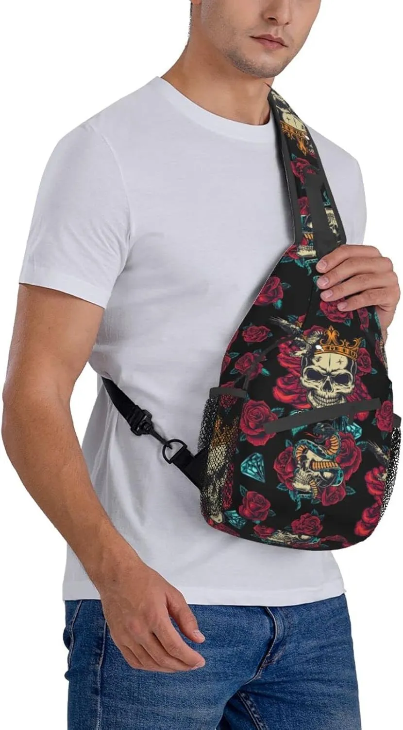 Sling Backpack For Men Hiking Daypack Crossbody Shoulder Bag Travel Chest Pack