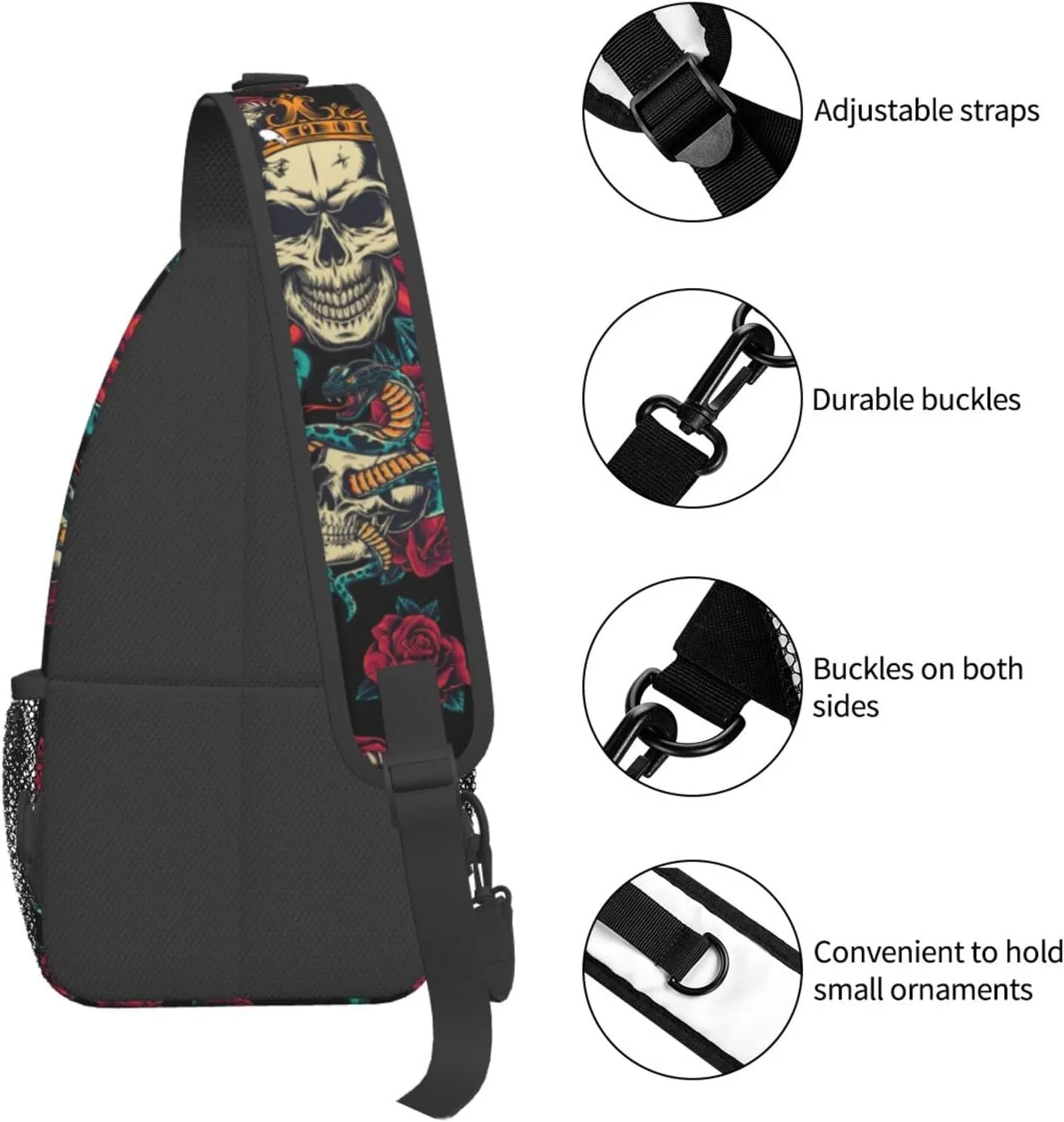 Sling Backpack For Men Hiking Daypack Crossbody Shoulder Bag Travel Chest Pack
