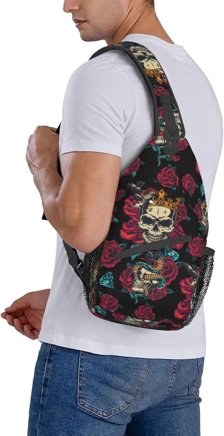Sling Backpack For Men Hiking Daypack Crossbody Shoulder Bag Travel Chest Pack
