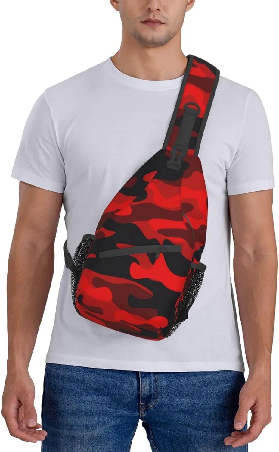 Sling Bag Baseball Vintage Sport Hiking Daypack Crossbody Shoulder Backpack Travel Chest Pack for Men Women