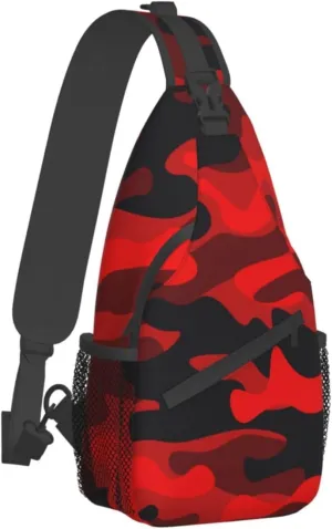 Sling Bag Baseball Vintage Sport Hiking Daypack Crossbody Shoulder Backpack Travel Chest Pack for Men Women