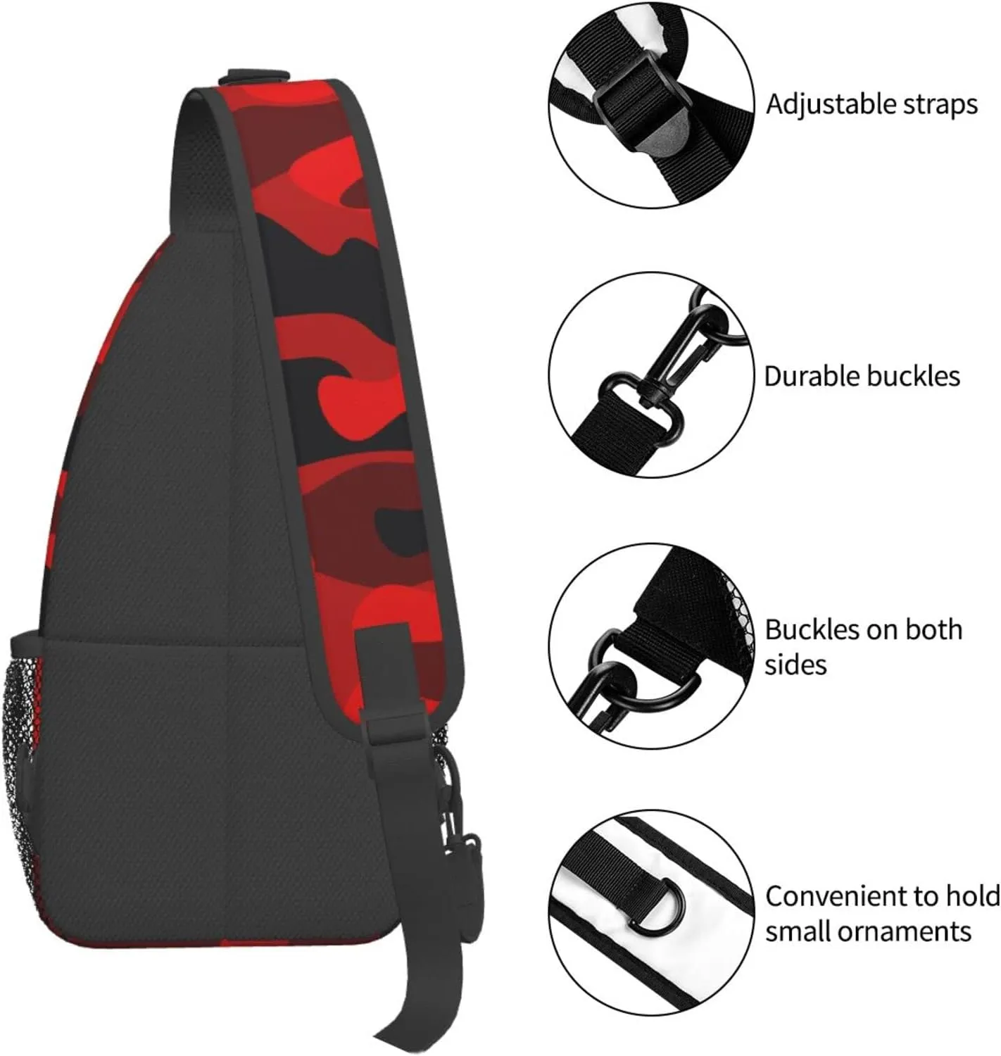 Sling Bag Baseball Vintage Sport Hiking Daypack Crossbody Shoulder Backpack Travel Chest Pack for Men Women