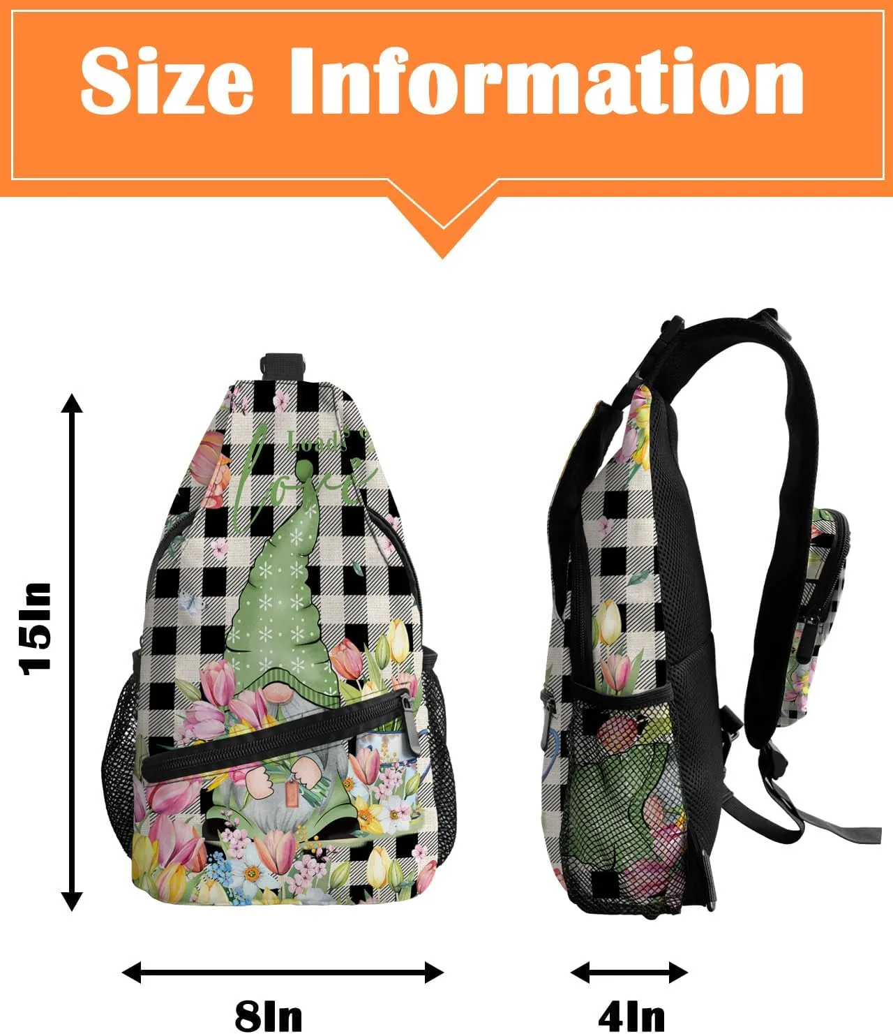 Sling Bag Crossbody Bag for Women Men Waterproof Hiking Backpack Lightweight Chest Shoulder Bag Daypack for Travel