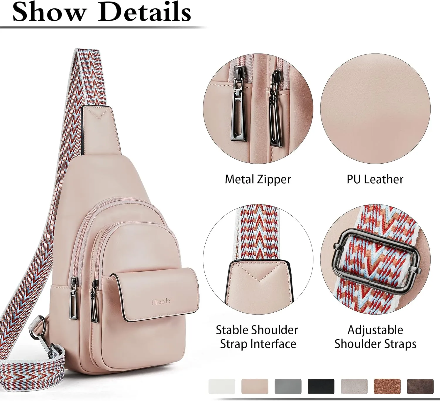Sling Bag Crossbody Bags for Women Cross Body Fanny Packs Chest Sling Purses for Travel Shopping Leisure Sport