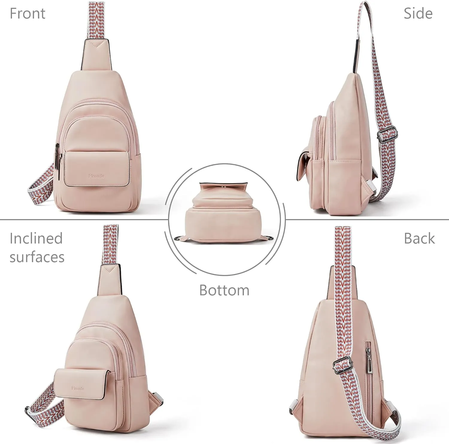 Sling Bag Crossbody Bags for Women Cross Body Fanny Packs Chest Sling Purses for Travel Shopping Leisure Sport