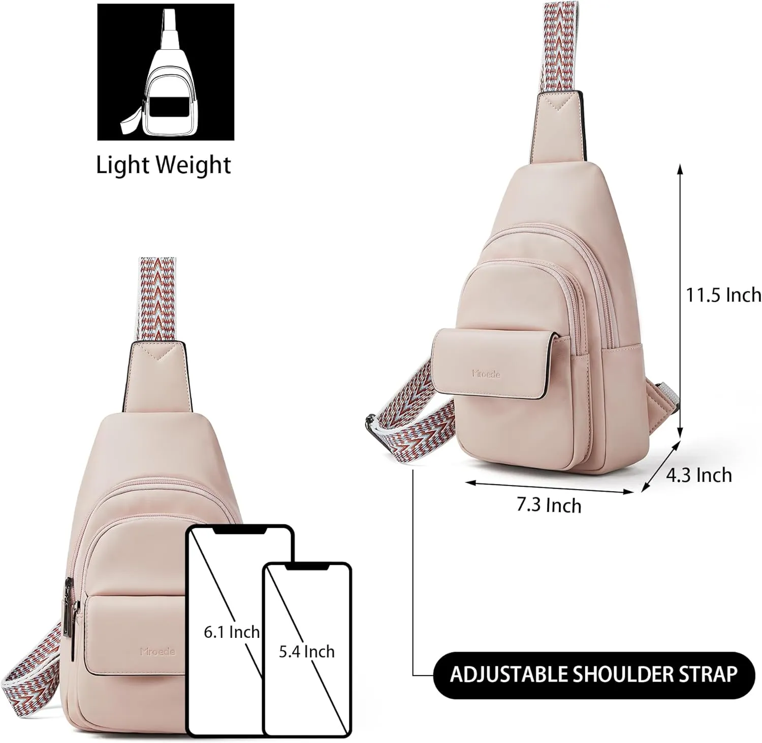 Sling Bag Crossbody Bags for Women Cross Body Fanny Packs Chest Sling Purses for Travel Shopping Leisure Sport
