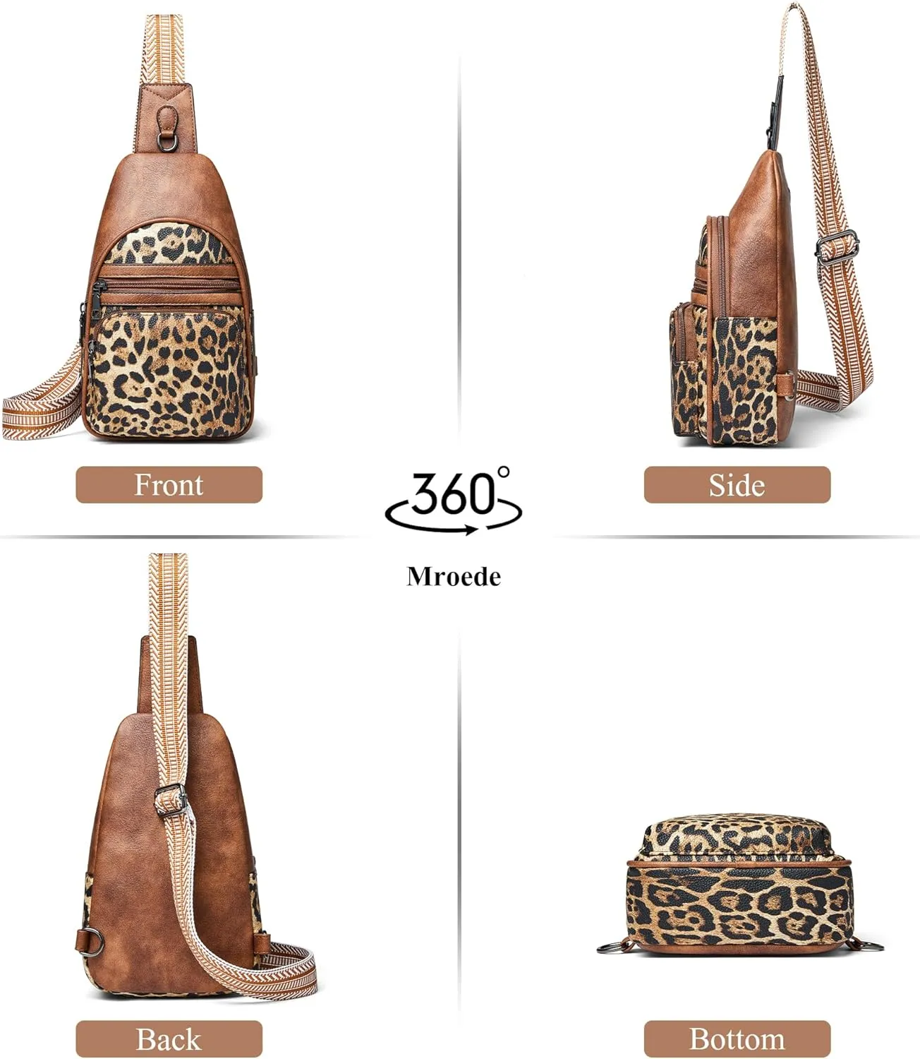Sling Bag Crossbody Bags for Women Fanny Packs Purse Backpack Casual Daypacks for Travel Work Shopping