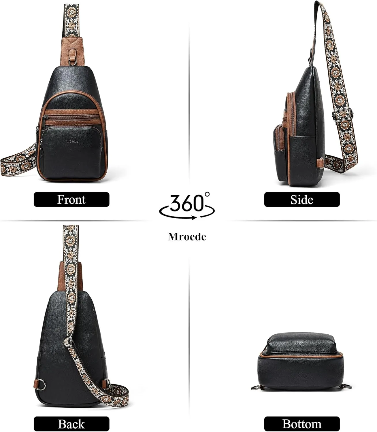 Sling Bag Crossbody Bags for Women Fanny Packs Purse Backpack Casual Daypacks for Travel Work Shopping