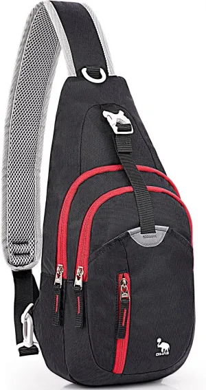 Sling Bag Crossbody Bags Men, Travel Hiking Chest Daypack for Women One Strap Backpack Lightweight Over Shoulder Bag