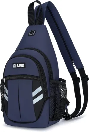Sling Bag for Women Anti Theft Crossbody Bags with Reflective Strips Hiking Daypack Waterproof Chest Bag for Men Small Backpack for Spring Break Essential