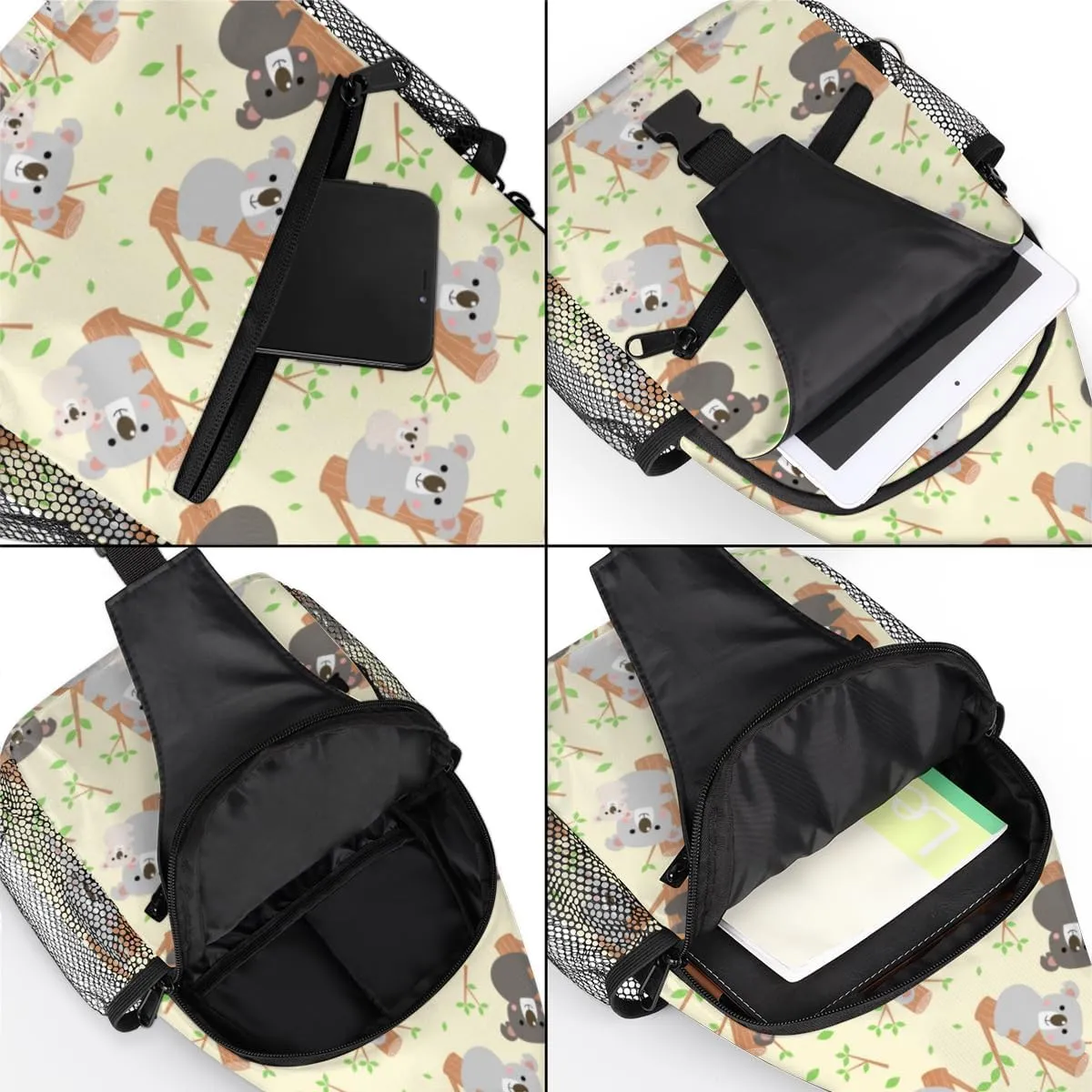 Sling Bag for Women Men Chest Shoulder Backpack Multipurpose Crossbody Bag Lightweight Travel Hiking Daypack
