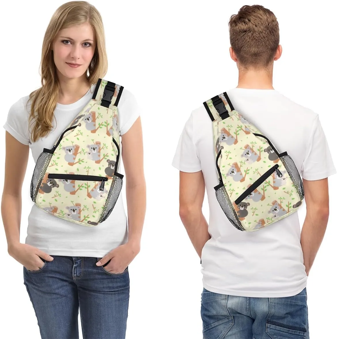 Sling Bag for Women Men Chest Shoulder Backpack Multipurpose Crossbody Bag Lightweight Travel Hiking Daypack