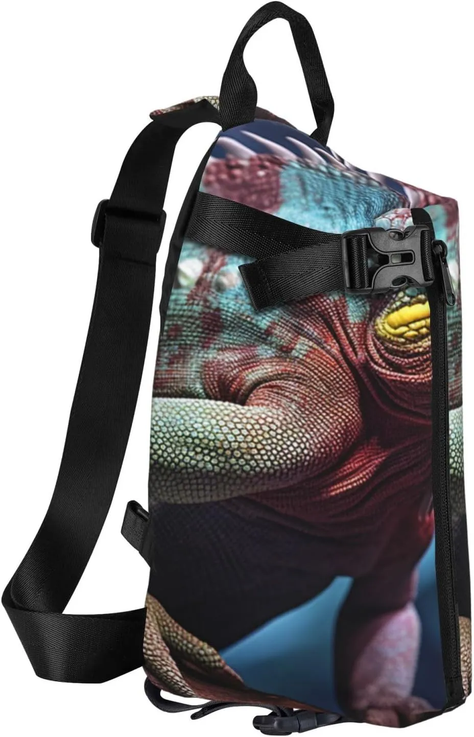 Sling Bag for Women Men Shoulder Bag Window Flower Chest Bag Travel Fanny Pack Lightweight Casual Daypack, Wild Animals, One Size