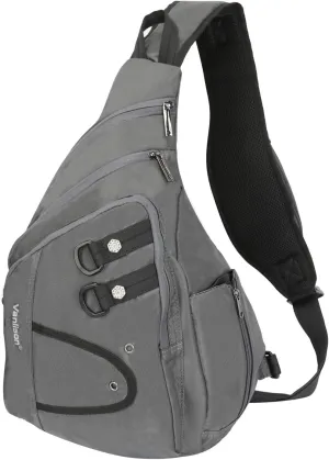 Sling Bag Sling Backpack Shoulder Bag Crossbody Bag Men Chest Bag Man Purse Side Bag Gray