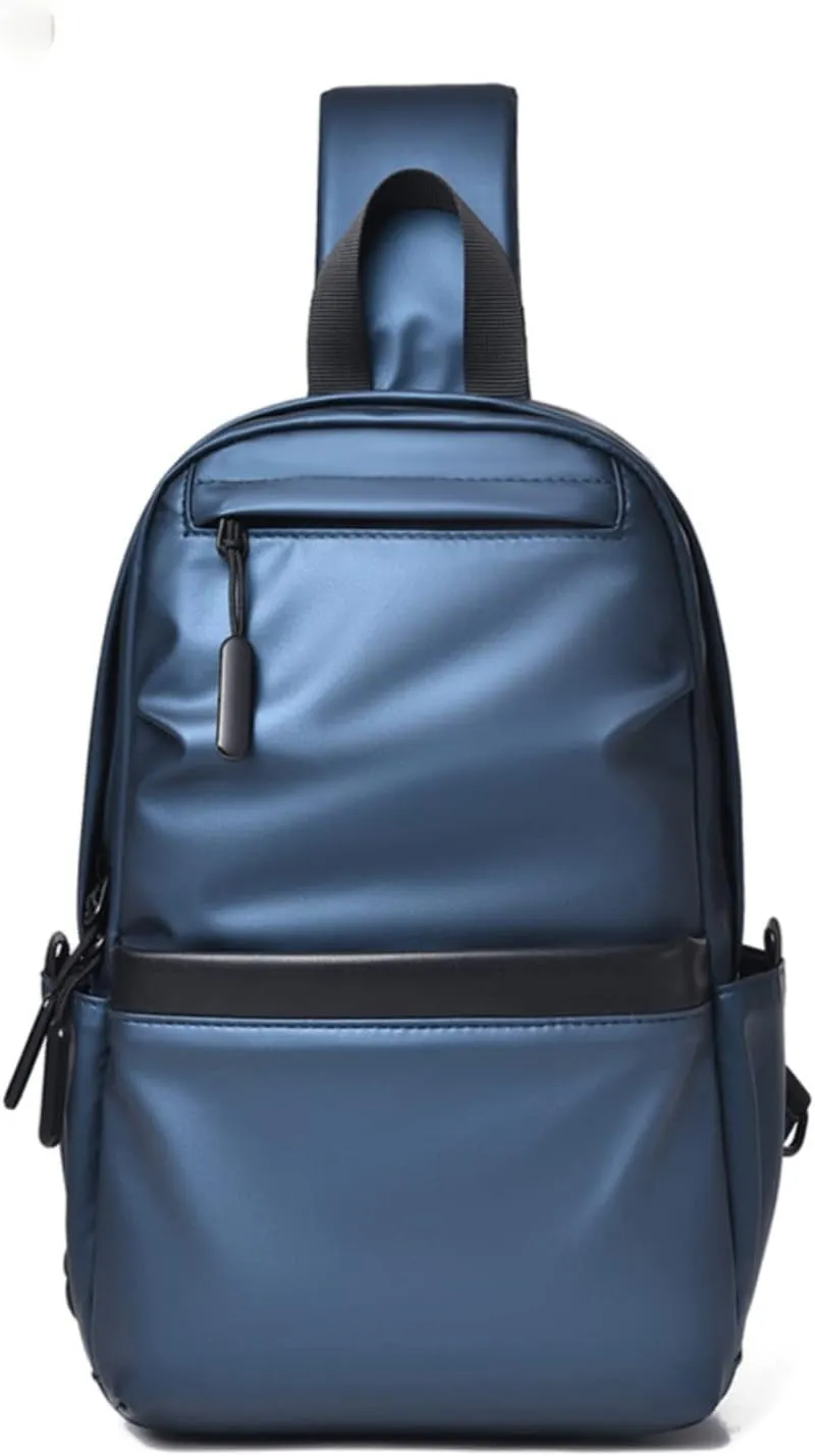 Sling Bag,Chest Bag Shoulder Backpack Waterproof Crossbody Backpack Traveling Hiking Daypack(Blue)