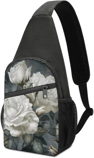 Sling Bags Gray And Beige Style Crossbody Bag for Women Men Cross Body Bag for Travel Hiking Shopping