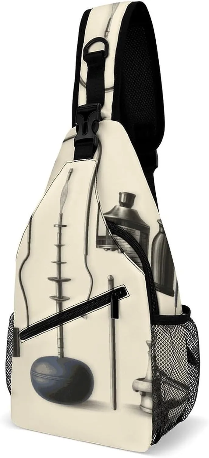 Sling Bags Instruments Crossbody Bag for Women Men Cross Body Bag for Travel Hiking Shopping