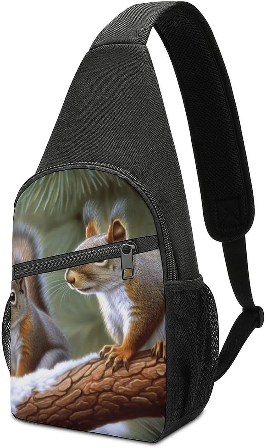 Sling Bags Small Animals Crossbody Bag for Women Men Cross Body Bag for Travel Hiking Shopping
