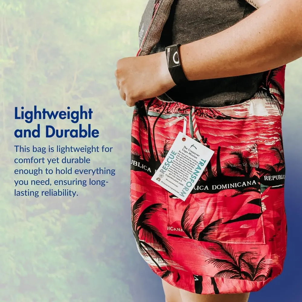 Sling Shoulder Bag for Women, Lightweight Durable Crossbody Purse, Large Hobo Handbag, Eco-Conscious Cloth Bag