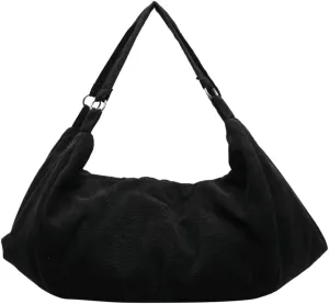 Slouchy Corduroy Shoulder Bag for Women Slouchy Travel Backpack Lightweight Tote Bag Gym Bag Travel Bag Everything Tote Purse