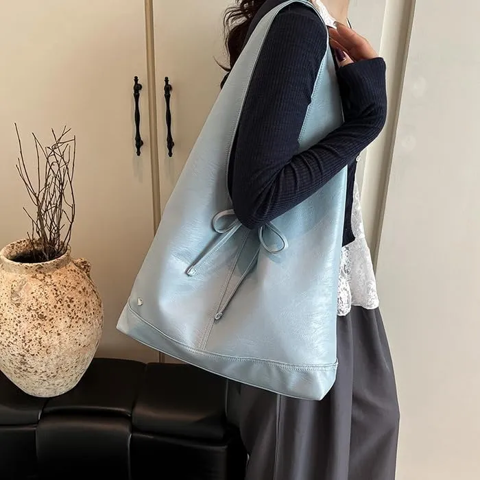 Slouchy Hobo Bags for Women Coquette Bow Purse PU Half Moon Bag Underarm Shoulder Bag Trending Y2k Purses & Handbags