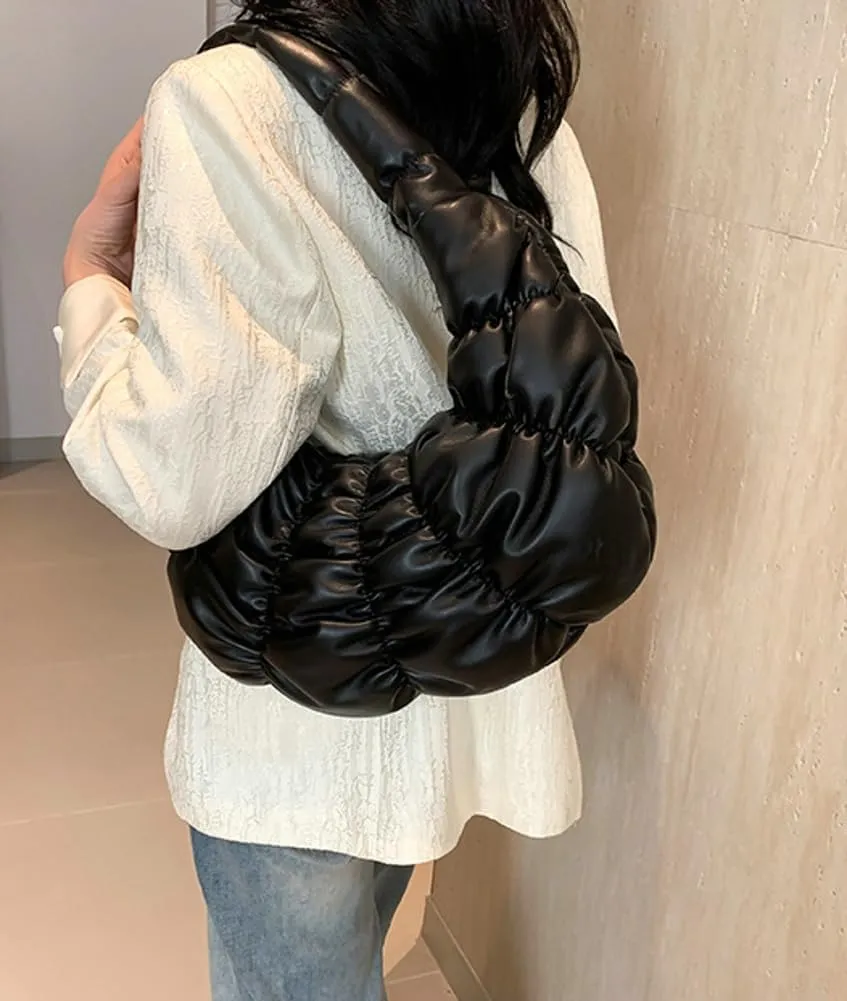 Slouchy Hobo Bags for Women Quilted Shoulder Bags for Women Lightweight Cloud Bag Retro Carryall Bag Handbags 2024