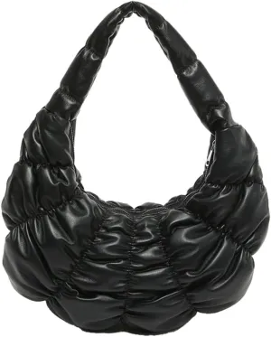 Slouchy Hobo Bags for Women Quilted Shoulder Bags for Women Lightweight Cloud Bag Retro Carryall Bag Handbags 2024