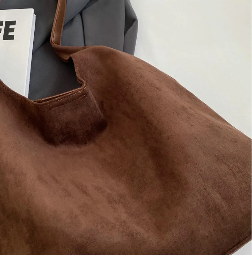 Slouchy Hobo Bags for Women Retro PU Leather Tote Crossbody Bag Soft Large Capacity 2pcs Shoulder Purses Handbags 2025