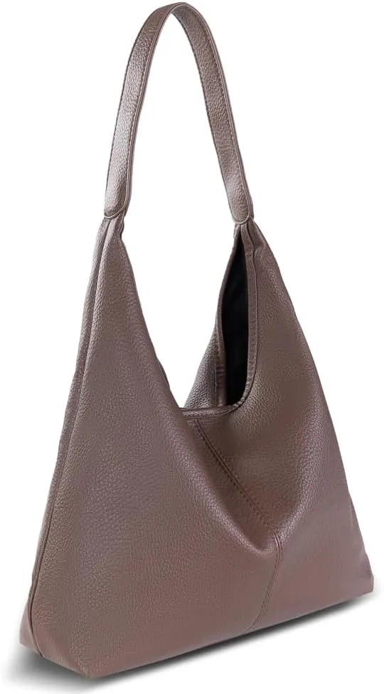 Slouchy Hobo Bags for Women Retro Vegan Leather Purse Luxury Designer Shoulder Bag Fashion Shopping Tote Bag 2pcs