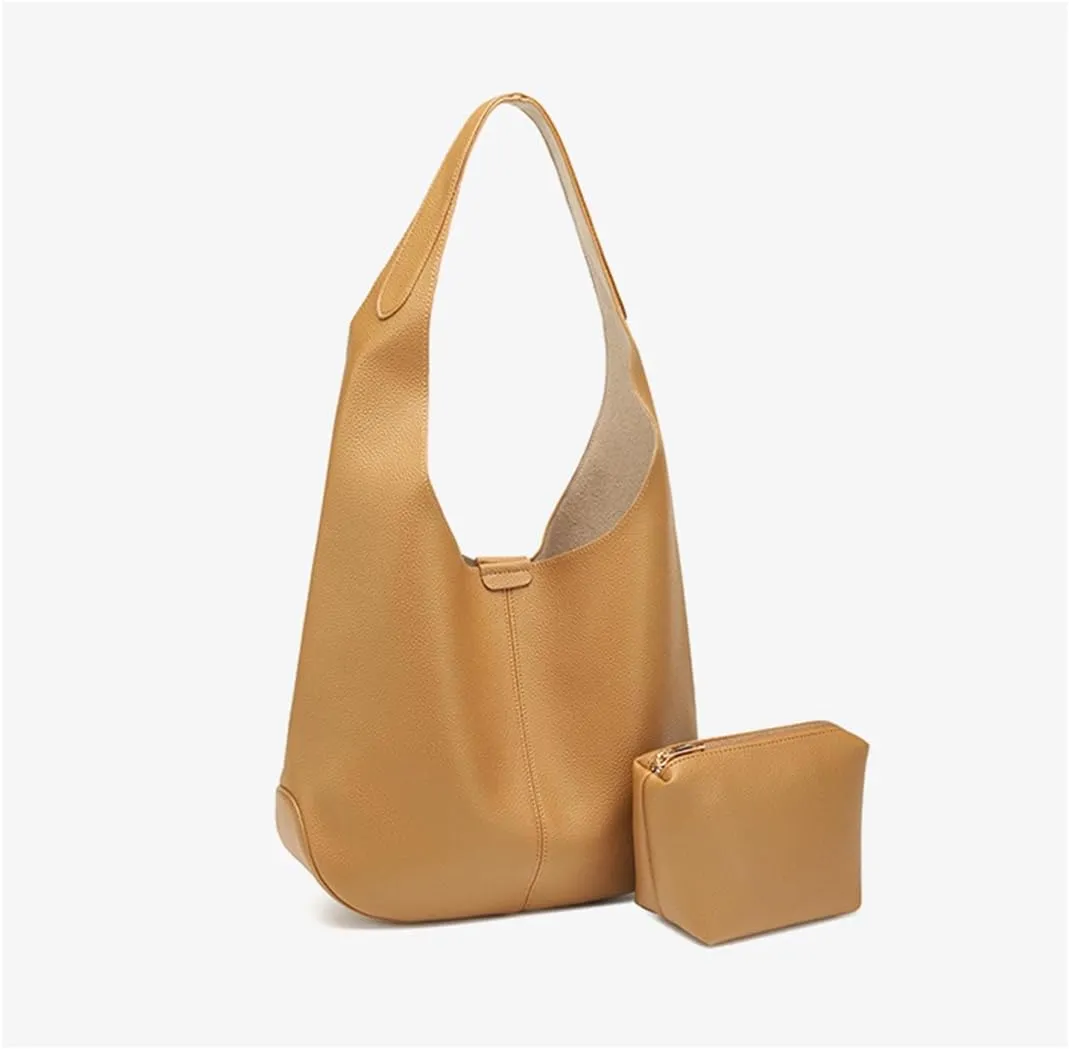 Slouchy Hobo Bags for Women Soft Faux Leather Tote Bag Crossbody Bag Shoulder Purses Handbags Foldable Large Capacity 2pcs