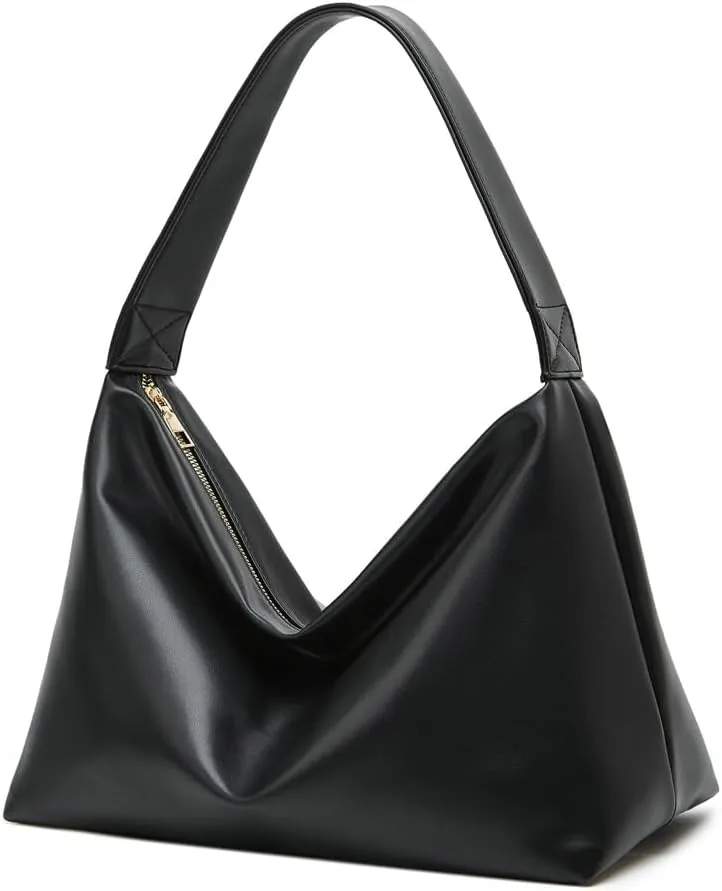 Slouchy Hobo Purses Women 2025 Trendy Spring Soft PU Leather Shoulder Bag Satchel Tote Handbags Travel Work Purse